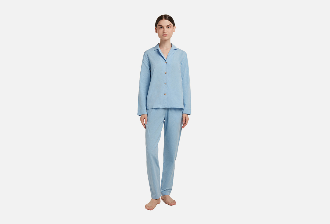 пижама COMFORT HEAVEN XL мл брюки looklikecat размер 48 голубой
