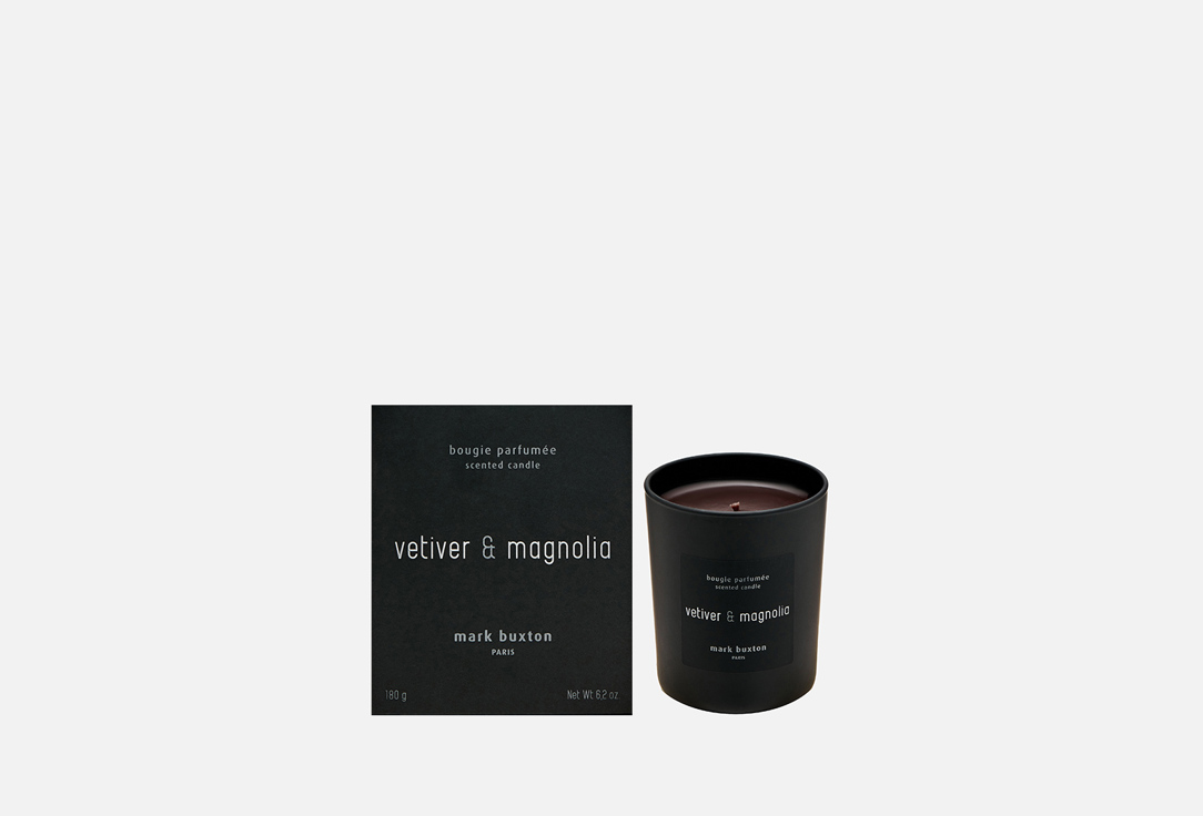 Ароматическая свеча MARK BUXTON Vetiver & magnolia 180 г свеча ароматическая blesly vetiver amber rosemary 55 гр