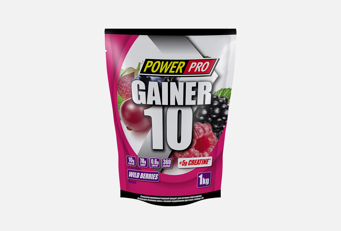 Углеводно-белковая смесь POWER PRO Gainer 10 1000 г кисель haas лесная ягода 75 г
