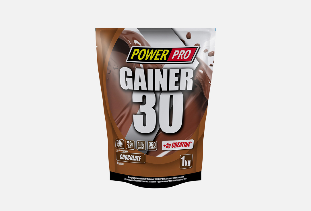 Углеводно-белковая смесь POWER PRO Gainer 30 1000 г