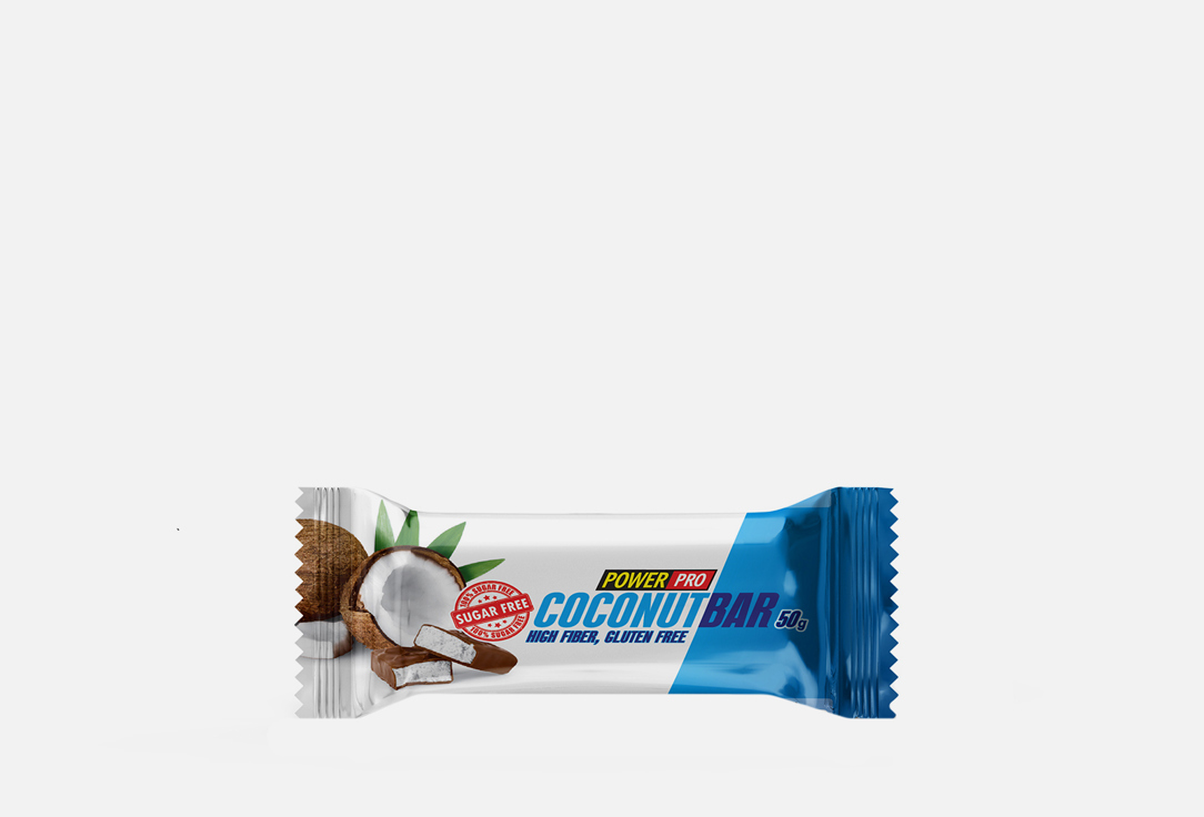 

Батончик глазированный без сахара POWER PRO, Coconutbar 50 г