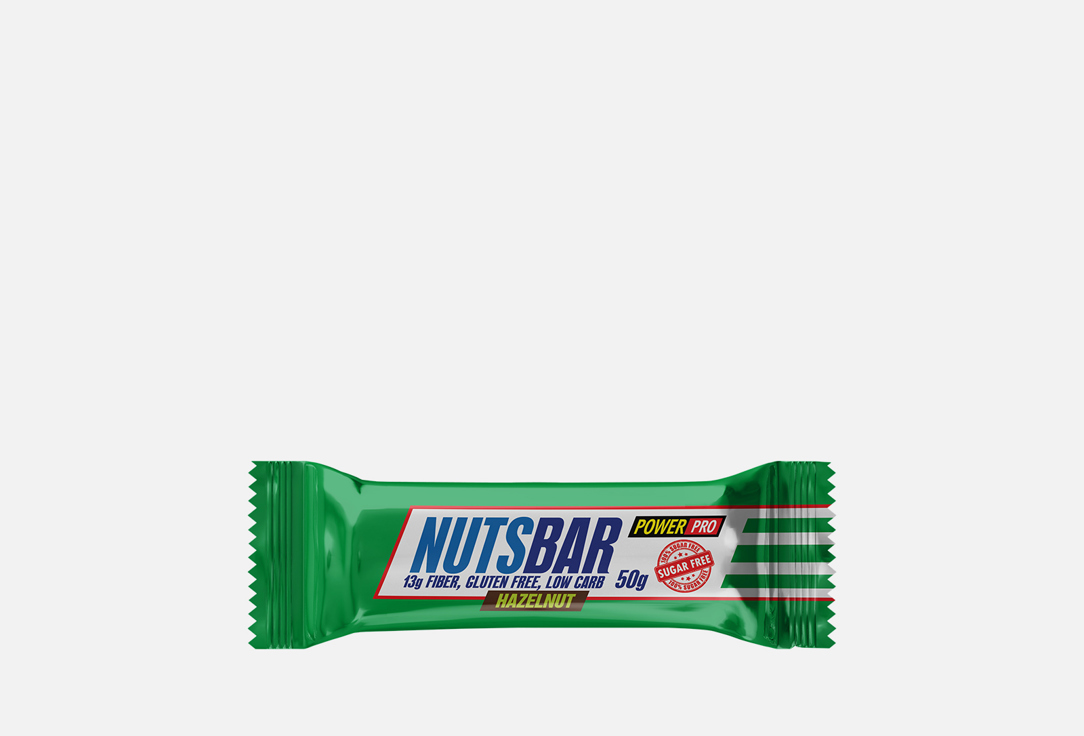 Батончик без сахара POWER PRO Nutsbar 50 г без бренда батончик superfood спорт арахис банан bite