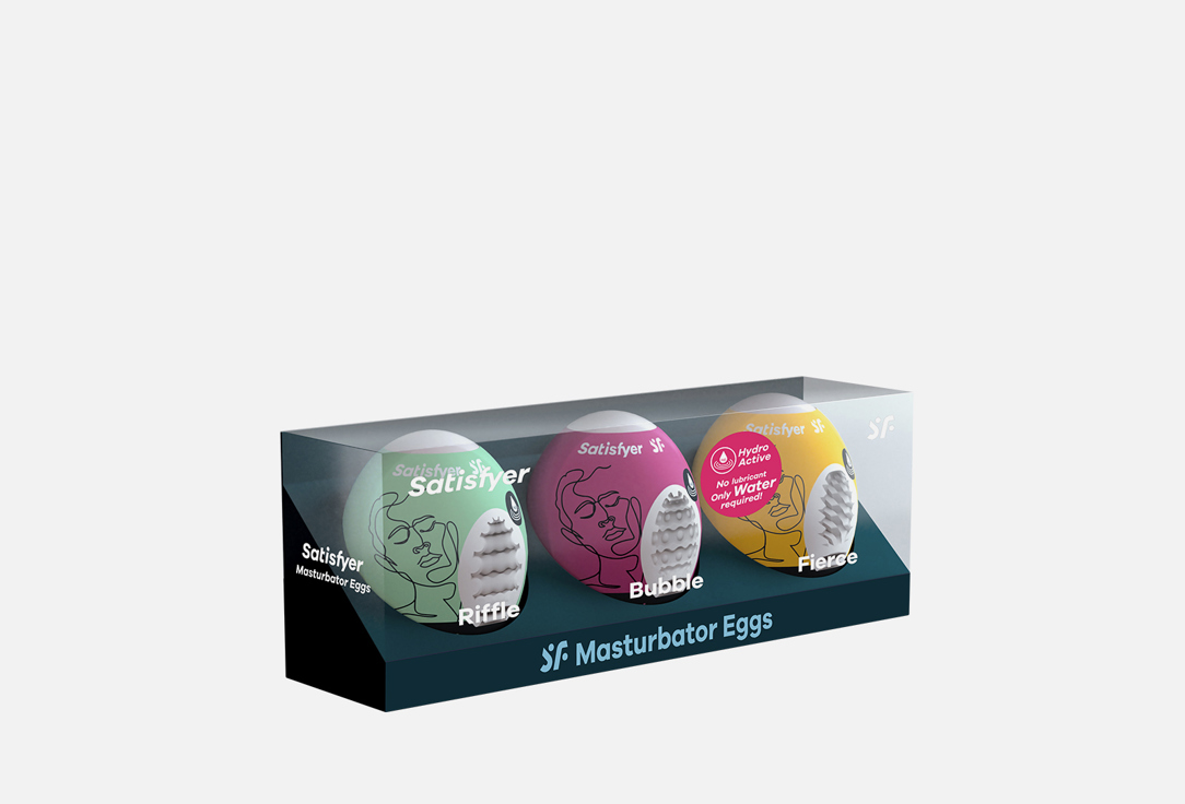 Изображение товара Яйцо-мастурбатор Satisfyer Riffle,Bubble,Fierce