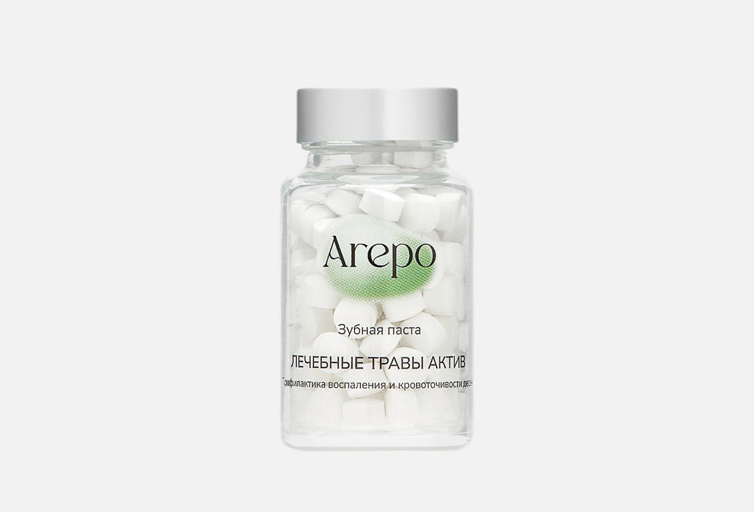 Зубная паста в таблетках Arepo Toothpaste Healing Herbs Assets 