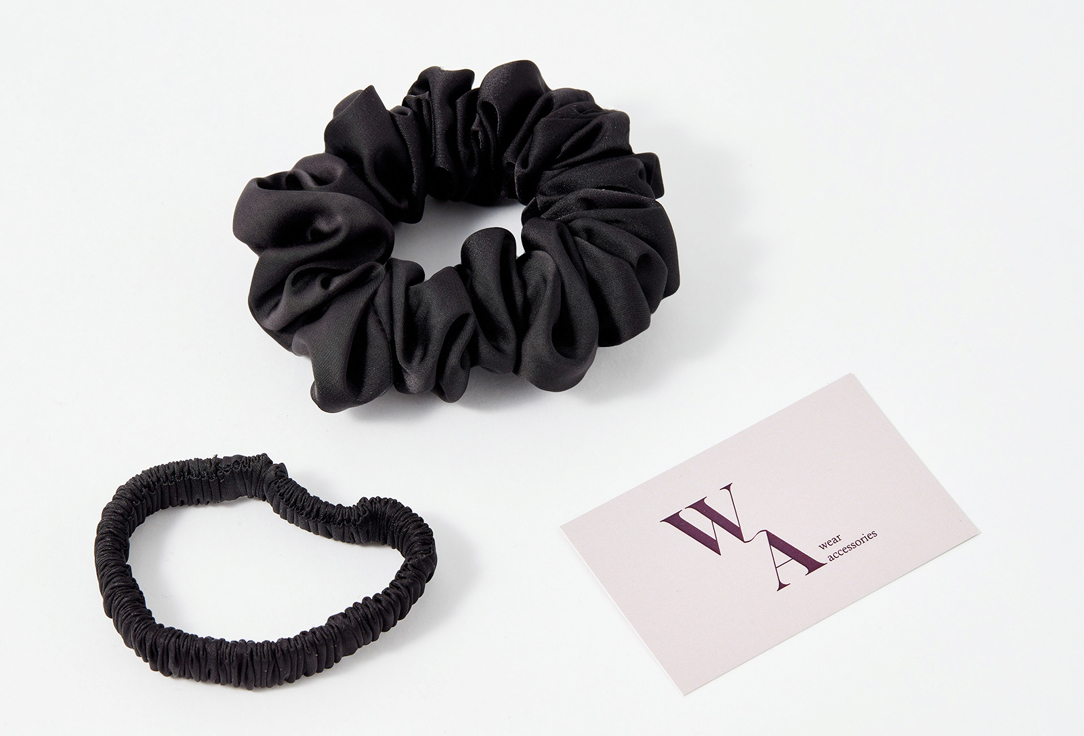 Набор резинок для волос Wear Accessories черные 