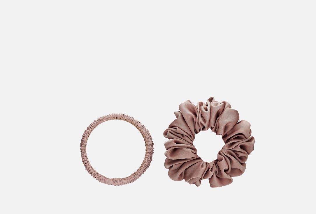 Изображение товара Набор коричневых резинок для волос из искусственного шелка Wear Accessories