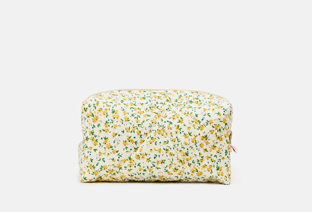 Изображение товара Косметичка Bee factory medium sunshine из хлопка для хранения косметики