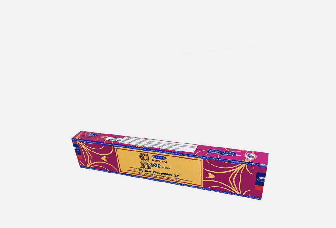 Благовоние SATYA Natural Rose 15 г благовоние satya 15 гр природа natural упаковка 12 шт перо павлина