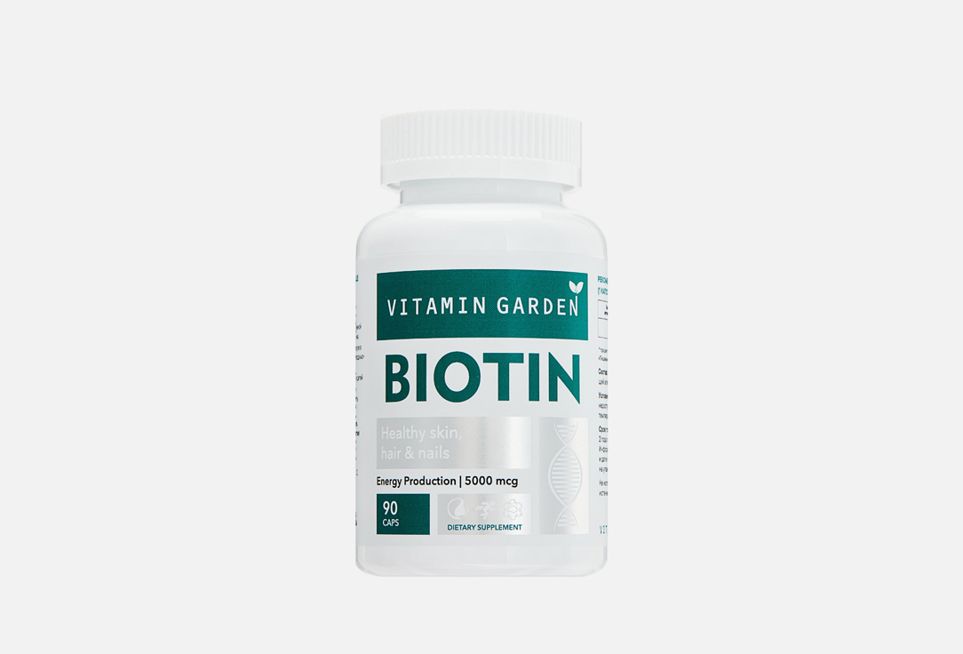 Биологически активная добавка ВИТАМИН ГАРДЕН Биотин 90 шт биологически активная добавка витамин гарден витамин с ле 90 шт