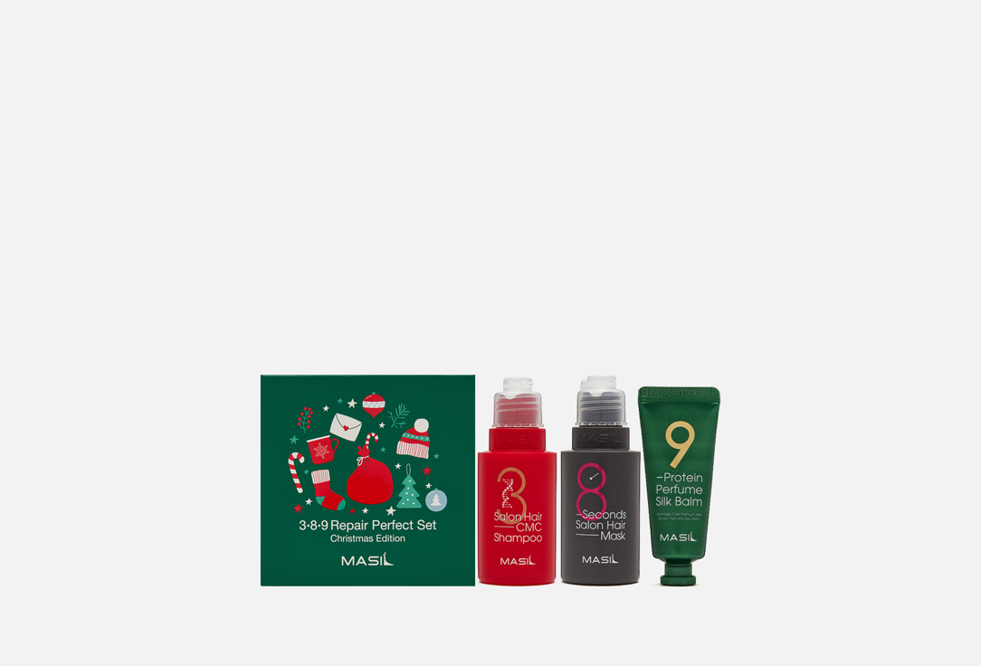 

Подарочный набор для восстановления волос MASIL, Repair Perfect Set Christmas Edition 3 шт