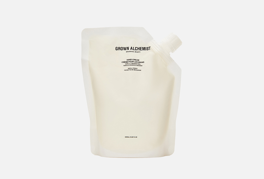 Рефил крема для рук GROWN ALCHEMIST Vanilla, Orange Peel 500 мл набор дуэт для интенсивного восстановления кожи рук grown alchemist soothe