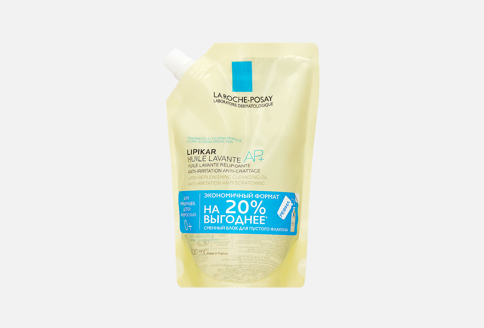 La Roche-Posay Масло очищающее Lipikar 400 мл — купить, цена в Москве