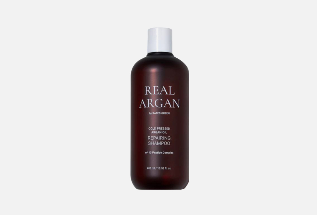 Восстанавливающий шампунь с аргановым маслом RATED GREEN Cold Pressed Argan Oil Repairing 400 мл hask шампунь для волос argan oil repairing strengthens