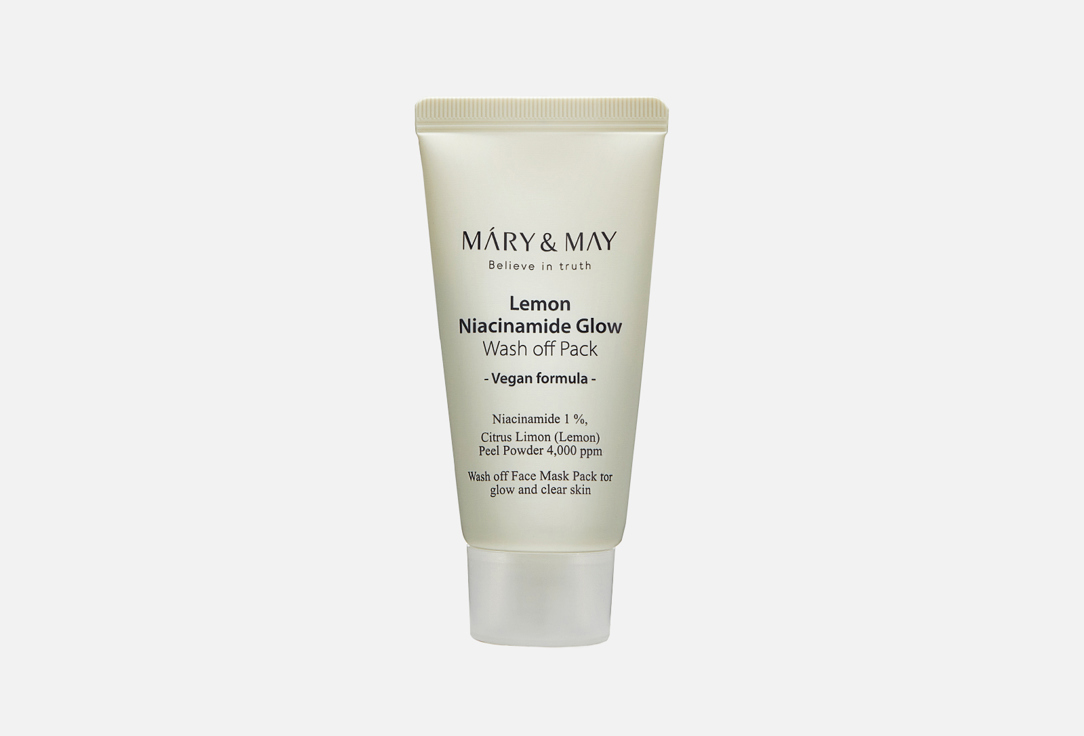 Глиняная маска для лица MARY&MAY Lemon Niacinamide Glow Wash Off Pack 30 г