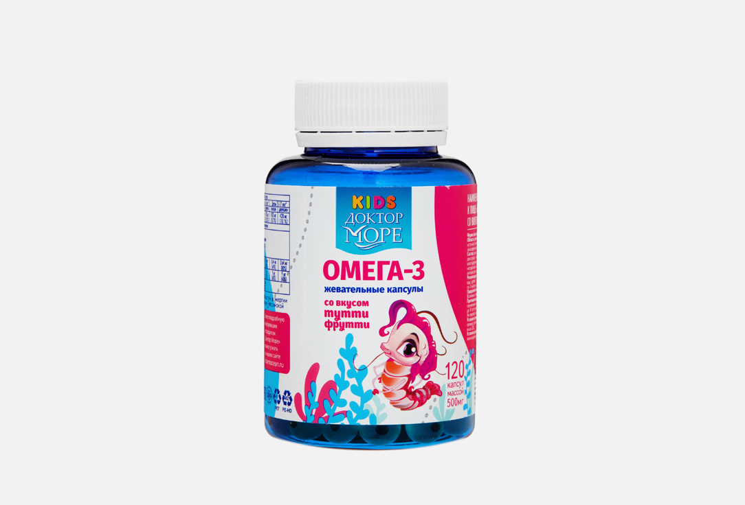 Изображение товара комплекс витаминов для детей Доктор Море Омега-3 Креветка в капсулах