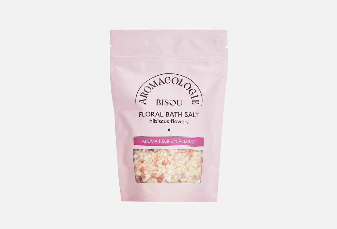 Цветочная соль для ванны BISOU Hibiscus flowers 330 г