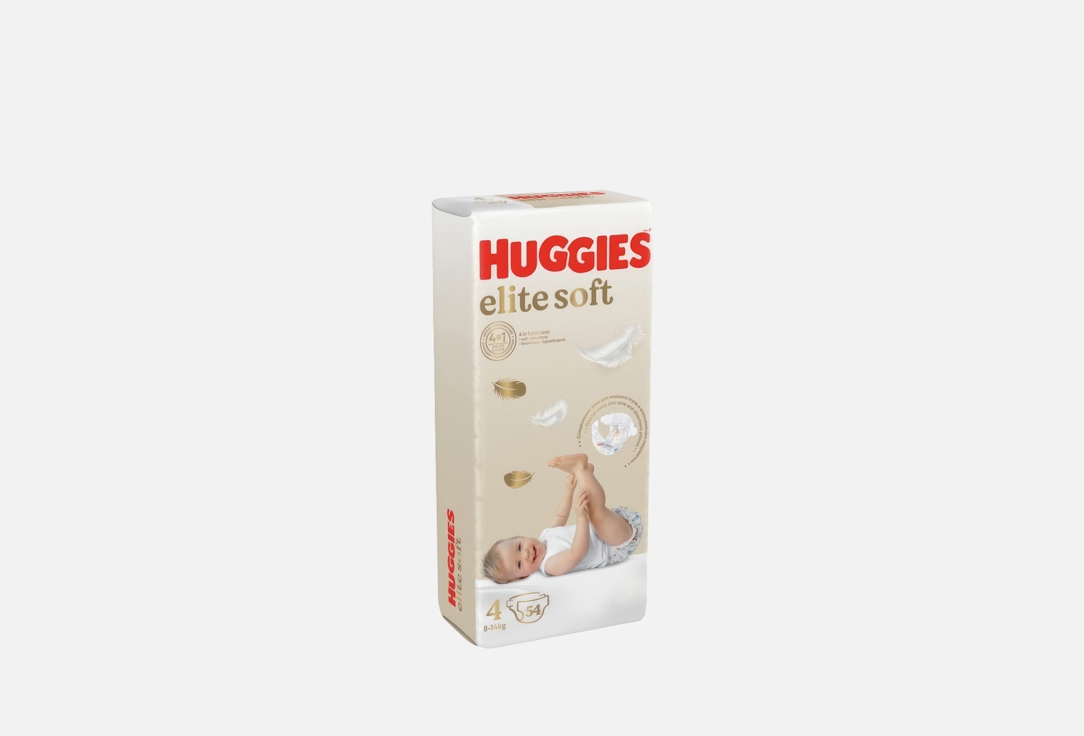 

Подгузники HUGGIES, Элит Софт 8-14кг 54 шт