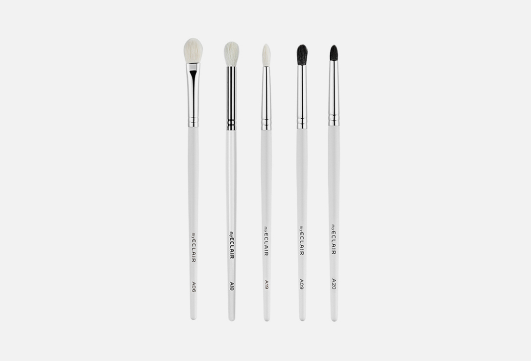 Изображение товара Набор кистей для макияжа глаз myECLAIR White