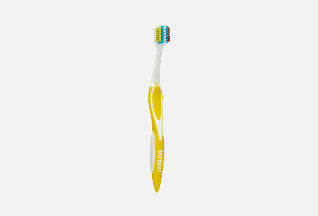 цена Зубная щетка Мягкая BIOREPAIR CURVE Junior, желтая 1 шт