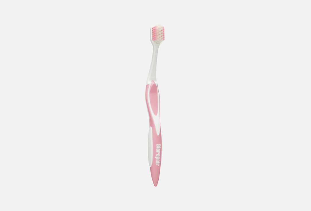 Зубная щетка Очень мягкая BIOREPAIR CURVE Protezione Gengive, розовая 