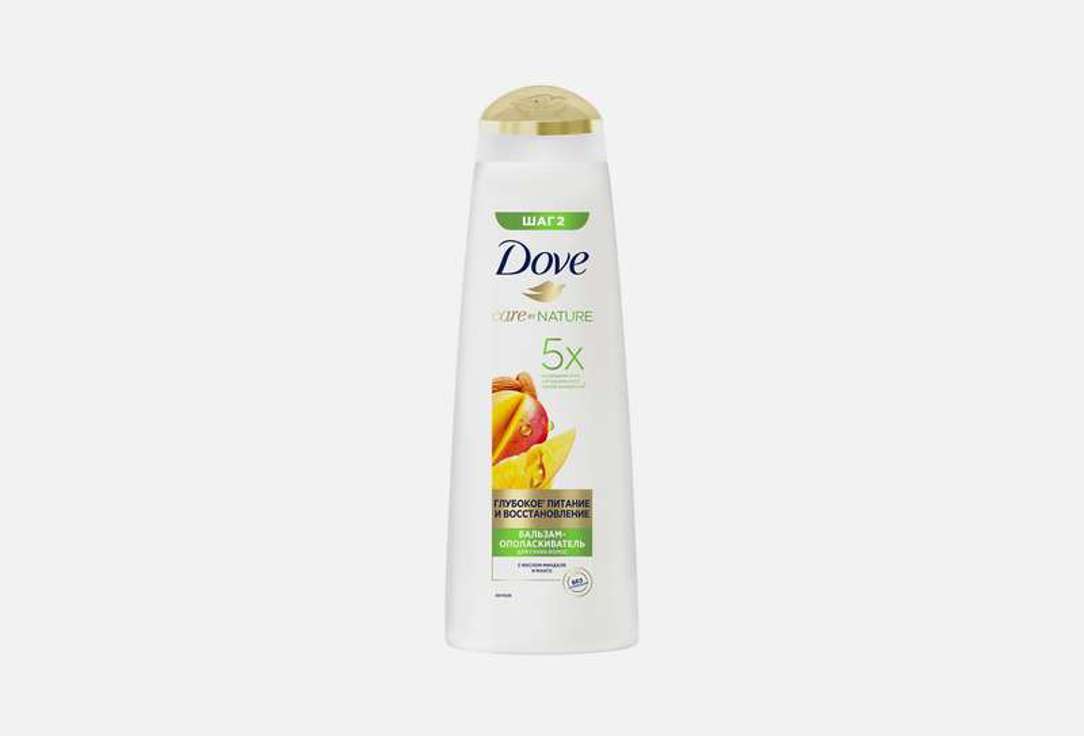 Бальзам-ополаскиватель для волос Dove глубокое питание и восстановление с ароматом манго 