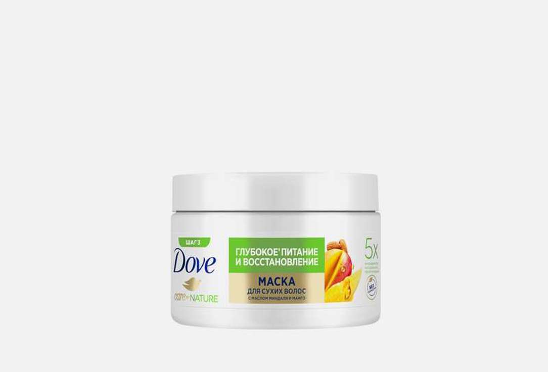 Маска для волос Dove глубокое питание и восстановление с ароматом манго 