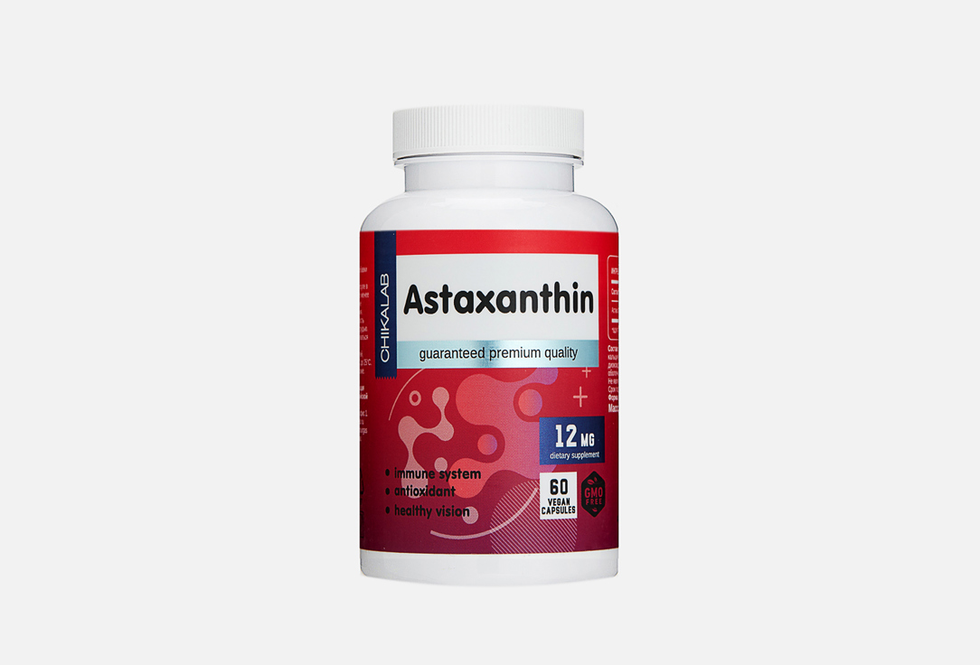 БАД CHIKALAB Астаксантин 60 шт бад chikalab витамин в12 60 шт