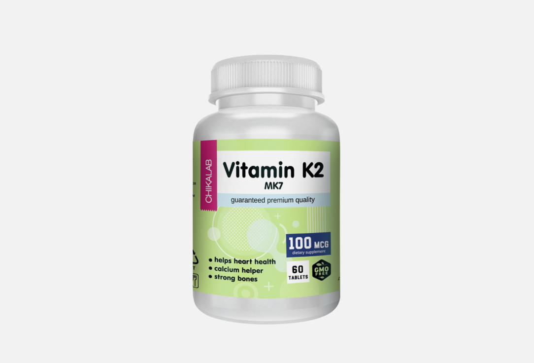 БАД CHIKALAB Витамин К2 60 шт chikalab комплексная пищевая добавка витамин d3 к2 60 капсул