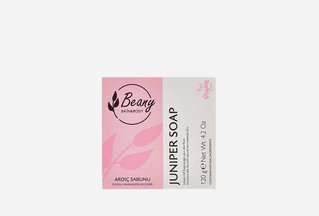 Мыло BEANY Juniper Oil Soap 120 г мыло твердое doxa мыло твердое парфюмированное perfume soap for women mix