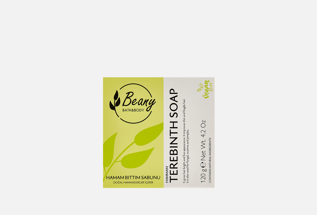 Мыло BEANY Terebinth Extract Soap 120 г мыло beany твердое натуральное турецкое sulphur soap серное