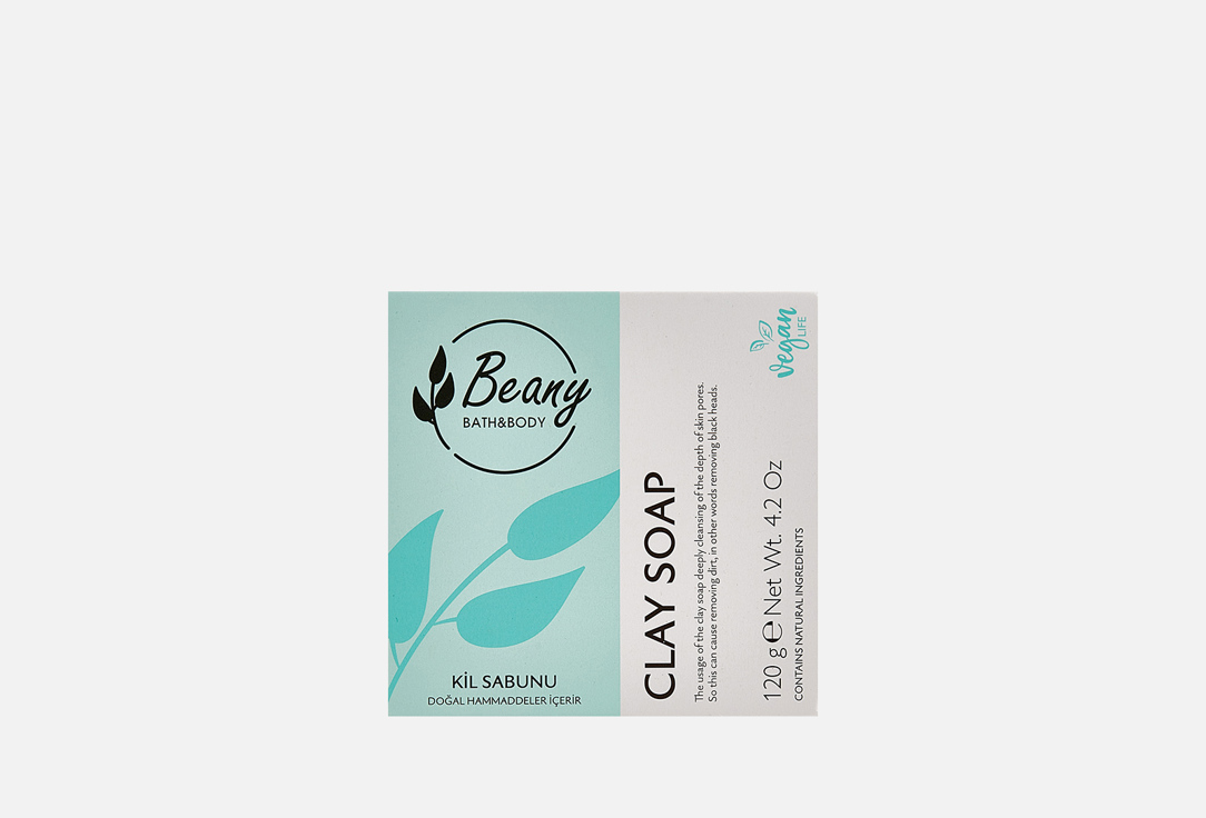 Мыло BEANY Clay Extract Soap 120 г мыло beany skin whitening soap 120 г