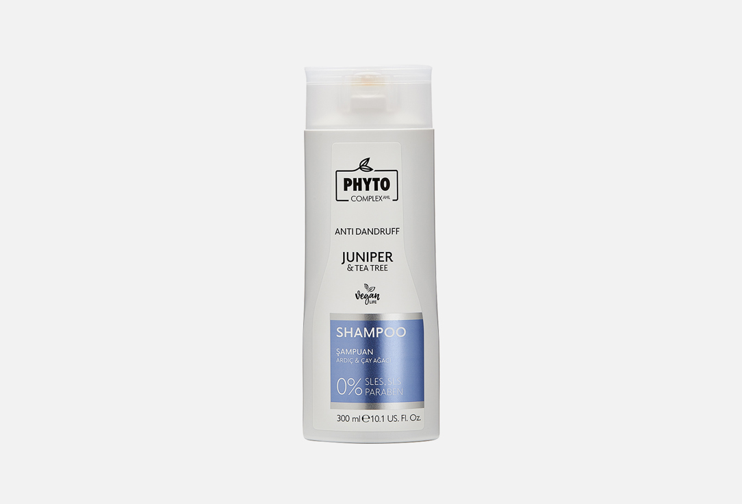 

Шампунь для волос PHYTOCOMPLEX, Juniper & Tea Tree Anti Dandruff 300 мл