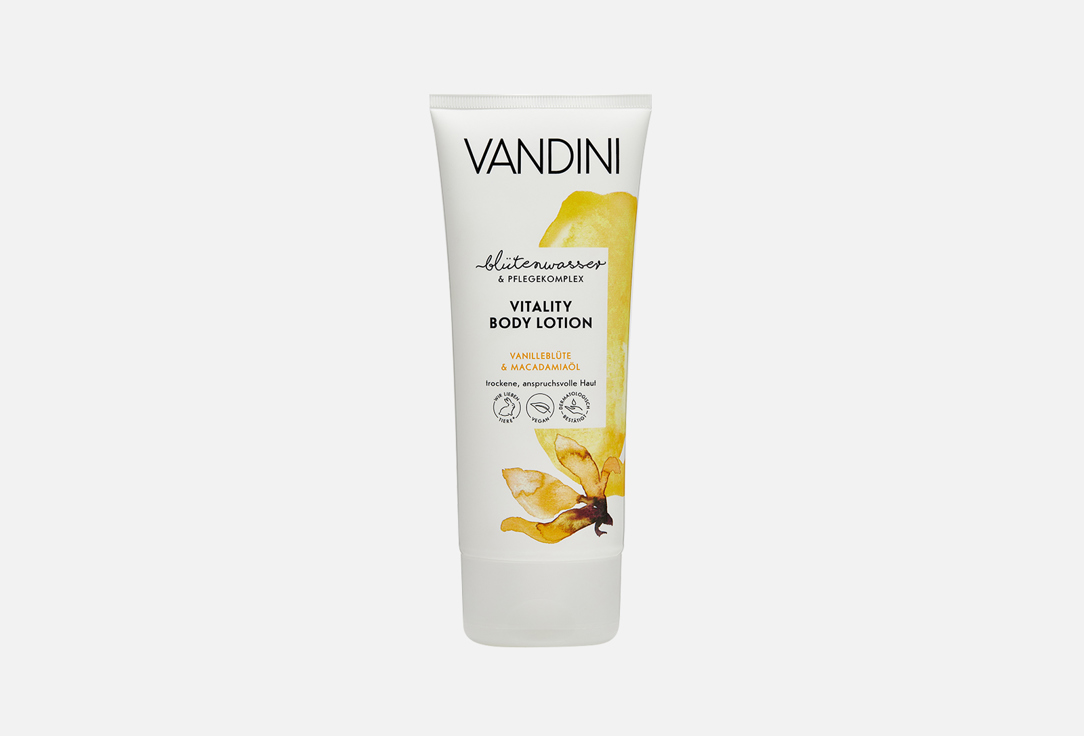 лосьон для тела vandini vitality body lotion vanilla blossom Лосьон для тела VANDINI VITALITY Body Lotion Vanilla Blossom&Macadamia Oil 200 мл