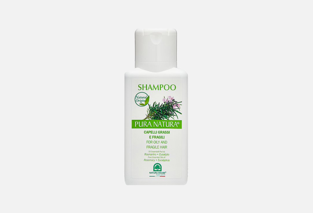 Шампунь для жирных и ломких волос NATURA HOUSE Shampoo Rosemary&Eucaliptus 250 мл