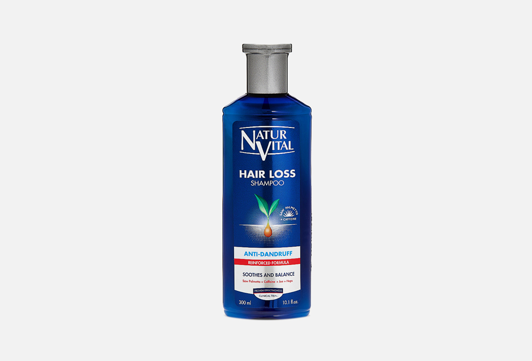 Шампунь для волос NATUR VITAL Hair Loss Shampoo Anti-Dandruff 300 мл шампунь для волос beardburys шампунь для волос против перхоти vital shampoo