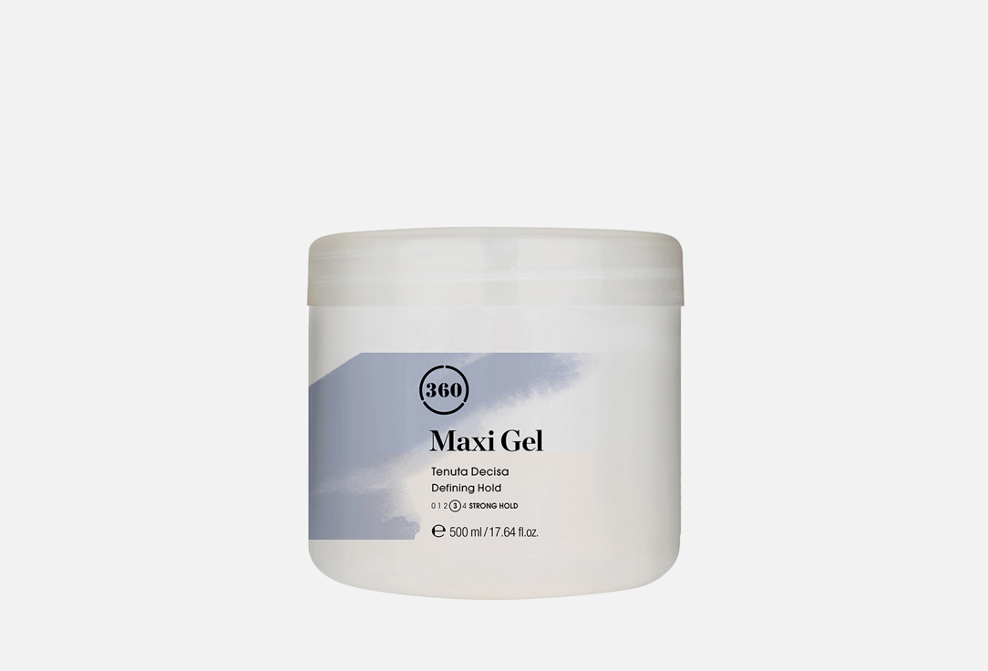 Изображение товара Гель для волос сильной фиксации 360 hair professional MAXI GEL 500 мл