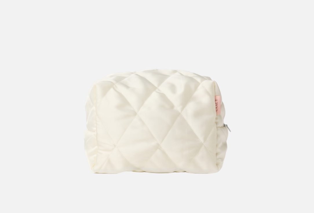 Изображение товара Косметичка COZY AND COZY pearl большая из шелка и хлопка 25х16х14