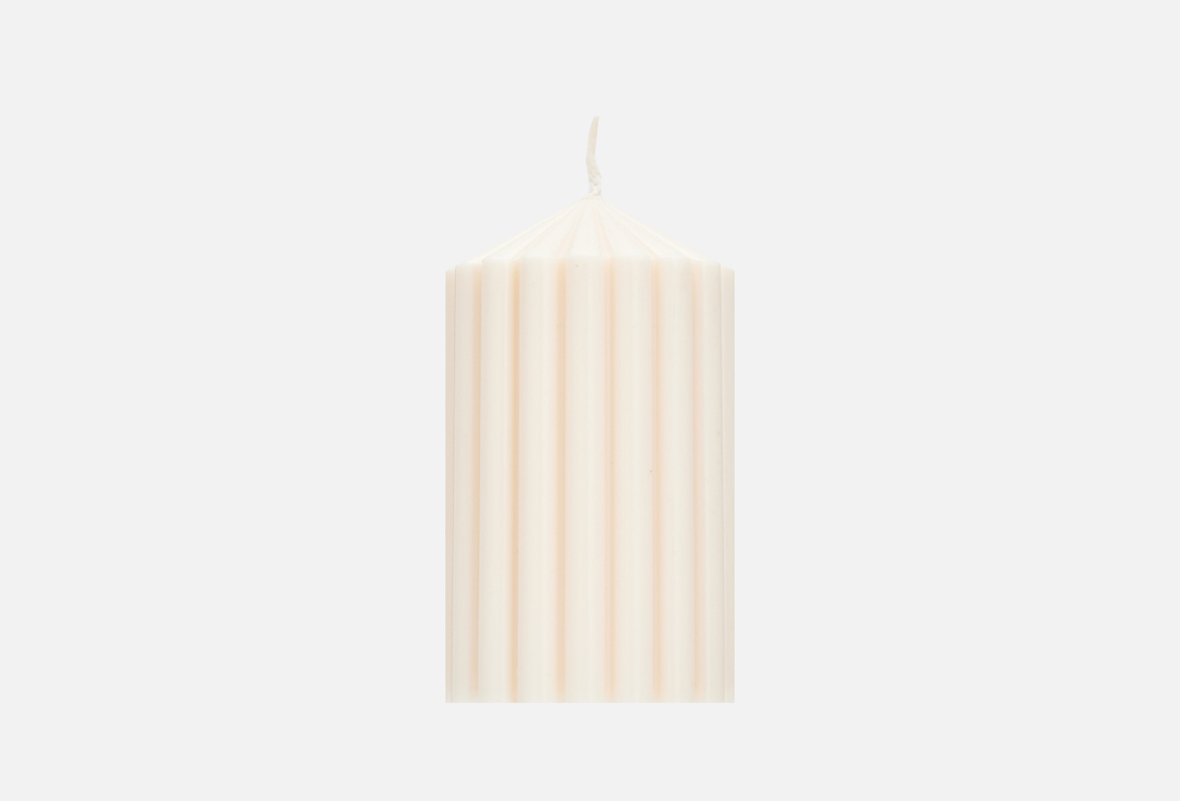 Декоративная свеча VENEW AMELIA small beige 360 г цена и фото