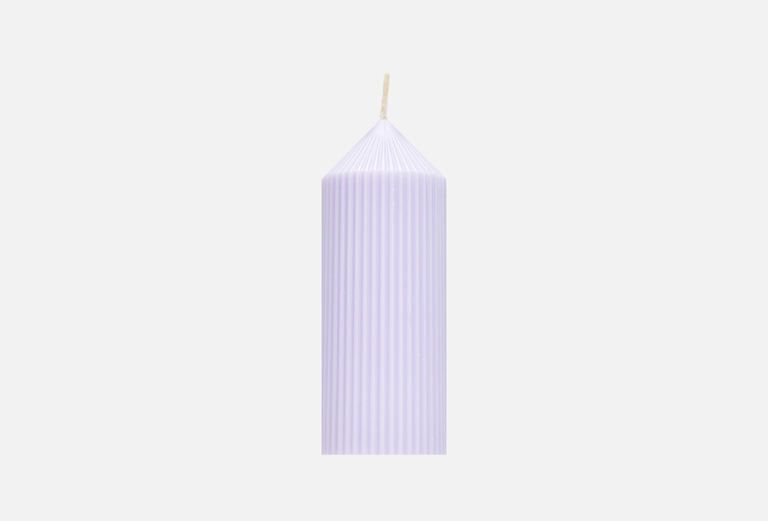 Декоративная свеча VENEW Columns Lines lavender 
