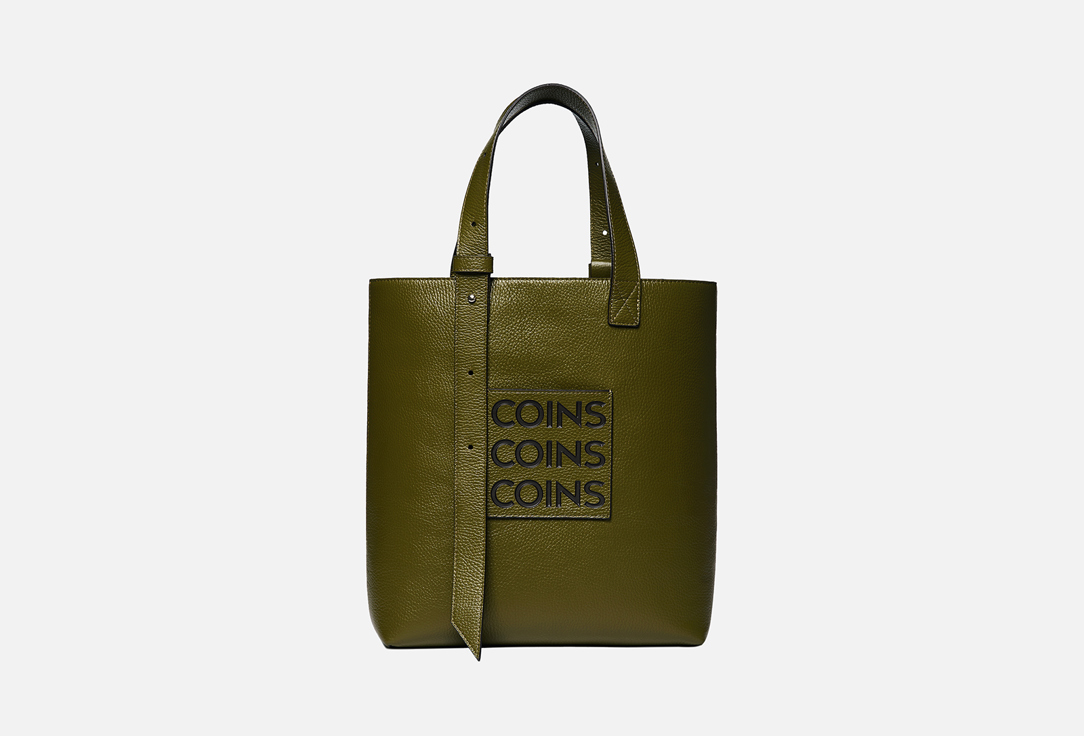 сумка-шоппер CNS — COINED IN STONE MARINO Martini olive 1 шт сумка cns coined in stone marino camel 1 шт
