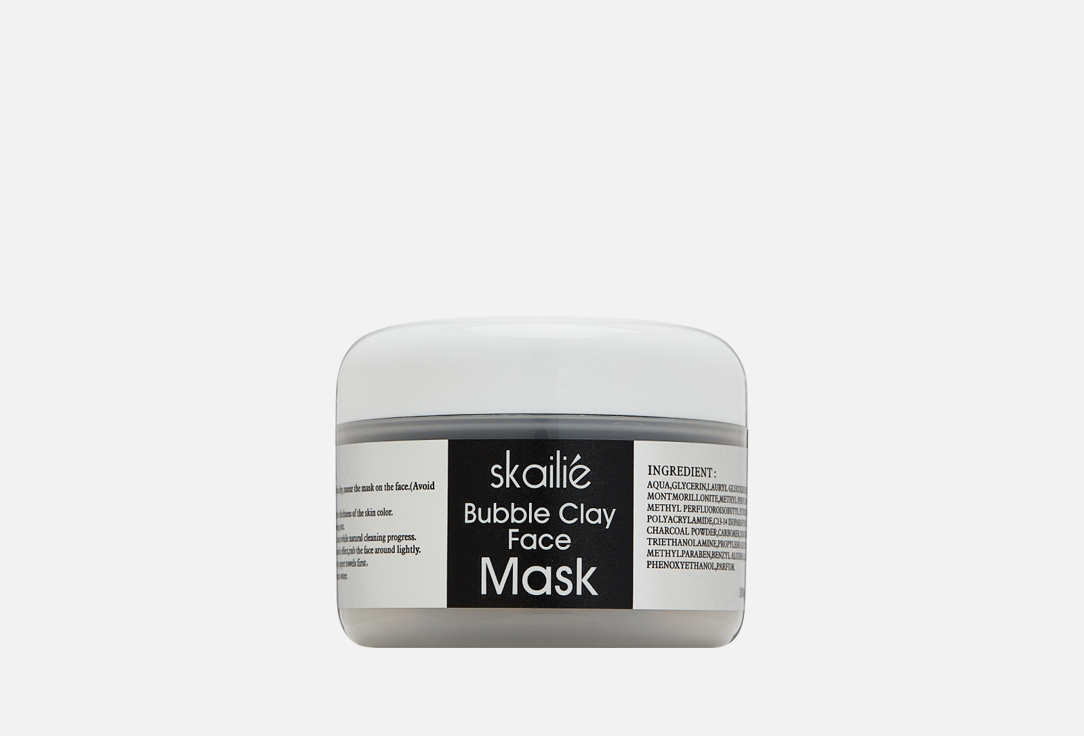 Маска для лица SKAILIE Bubble Clay Face Mask 1 шт skailie skailie очищающая грязевая маска с алоэ
