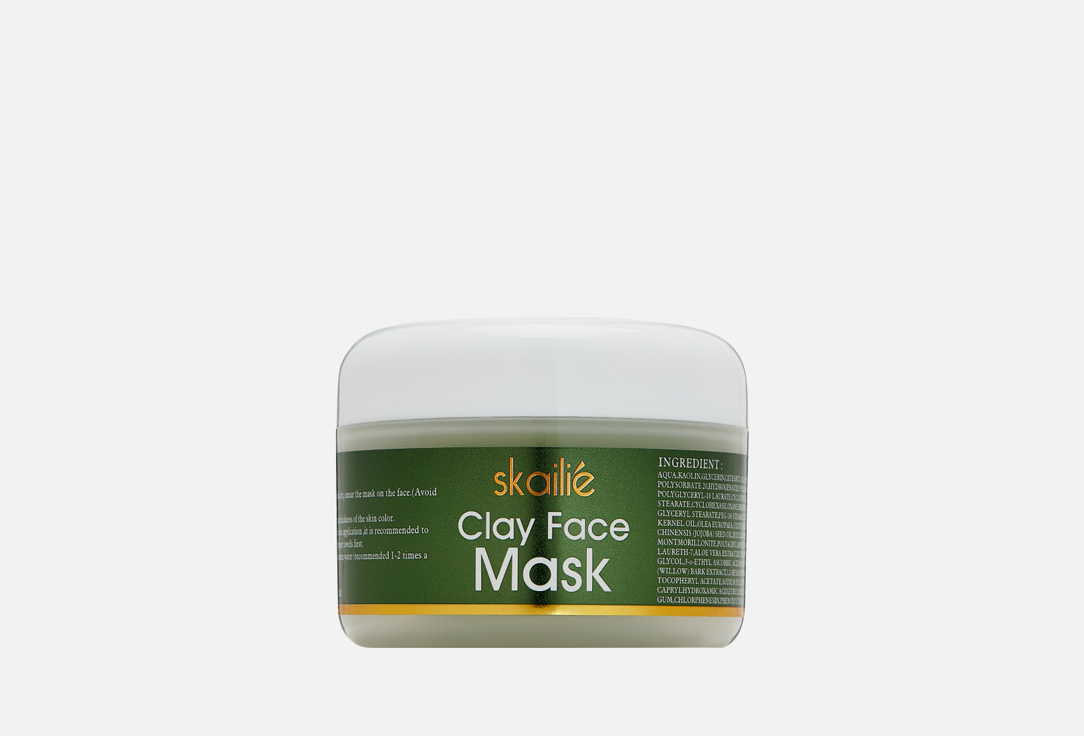 Маска для лица SKAILIE Aloe Clay Face Mask 1 шт sheamoisture очищающая грязевая маска африканское черное мыло 170 г 6 унций