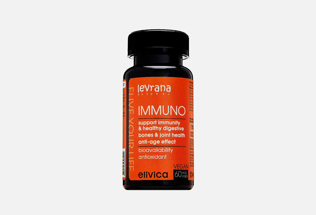 БАД ELIVICA Immuno 60 шт бад для поддержания спокойствия elivica complex 5 htp 120 шт
