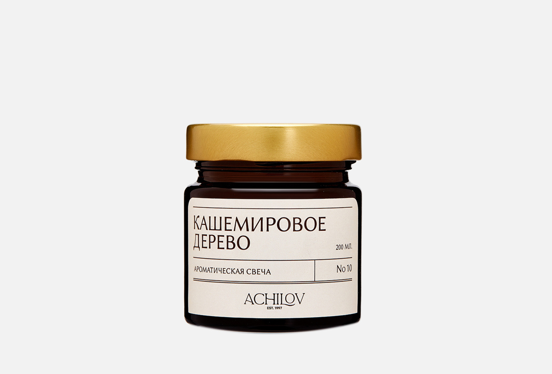 Изображение товара Ароматическая свеча Achilov кашемировое дерево 200 мл с древесными нотами