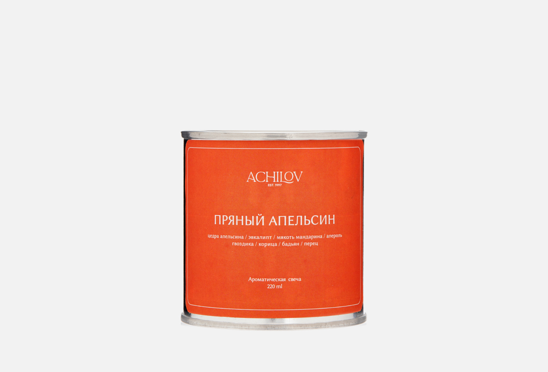 Ароматическая свеча Achilov пряный апельсин 