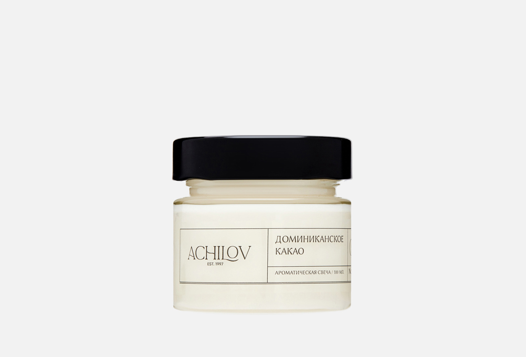 Изображение товара Ароматическая свеча Achilov Доминиканское какао 100 мл с ароматом шоколад ваниль