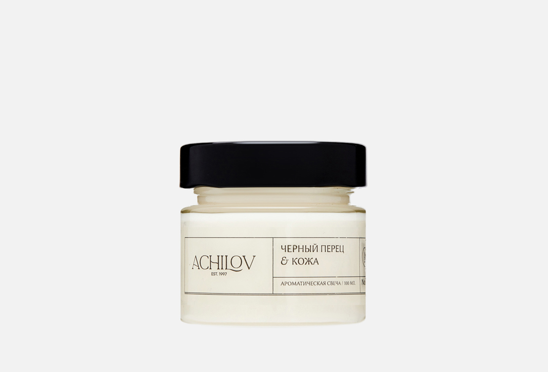 Изображение товара Ароматическая свеча Achilov Чёрный перец и кожа 100 мл