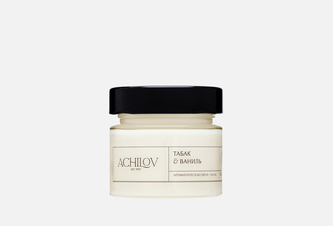 

Ароматическая свеча ACHILOV, Белый, Табак и ваниль 100 мл