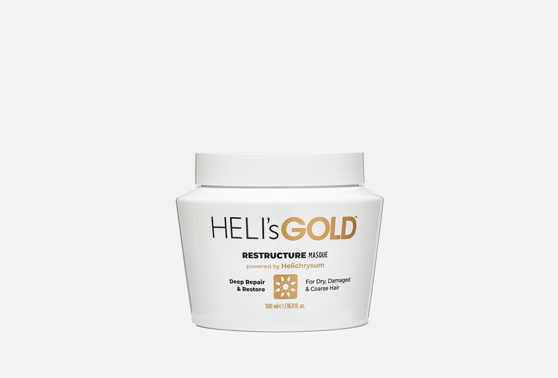 Маска для питания и увлажнения волос HELIS GOLD Restructure 500 мл