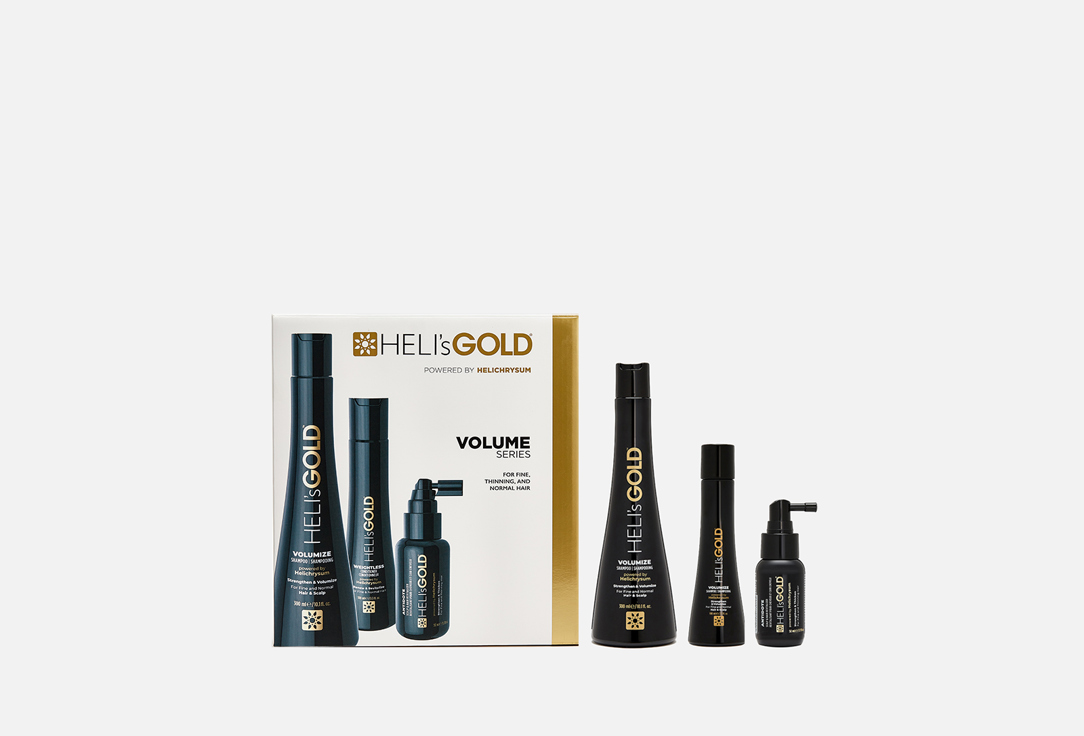 Подарочный набор для волос HELIS GOLD Volume Series 450 мл